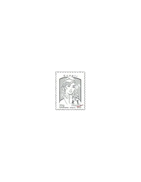 Timbre de France n° 4766 - Ecopli 20 gr gris  - Marianne et la jeunesse. Type Marianne de Ciappa et Kawena