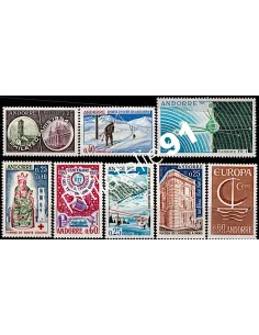Andorre Français, Année Compléte 1964-1966, collection timbres Andorre