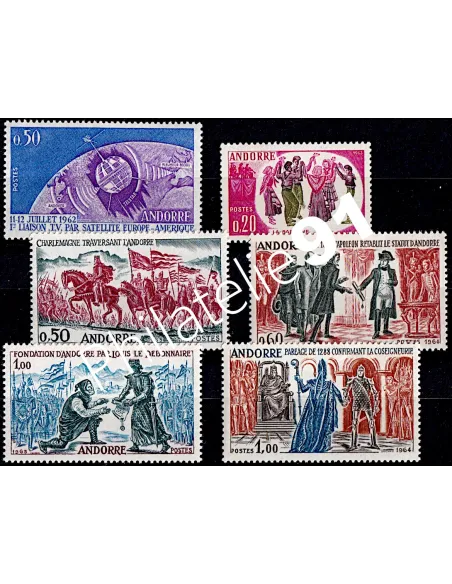 Andorre français, Année Compléte 1962-1963, collection timbres Andorre