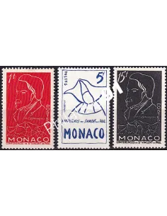 Monaco, n° 399 à 401 charnière, collection timbres Monaco