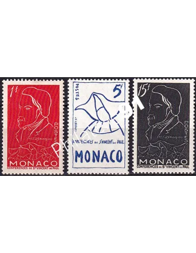 Monaco, n° 399 à 401 charnière, collection timbres Monaco