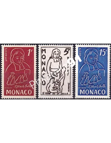 Monaco, n° 402 à 404 neufs, collection timbres Monaco
