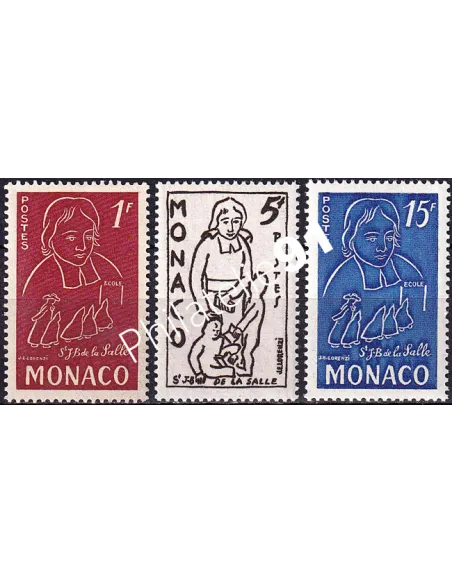 Monaco, n° 402 à 404 neufs, collection timbres Monaco