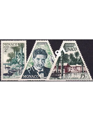 Monaco, n° 412 à 414 charnière, collection timbres Monaco