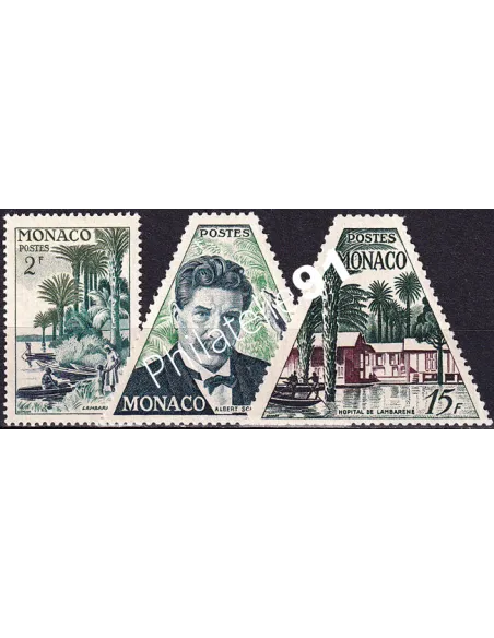 Monaco, n° 412 à 414 charnière, collection timbres Monaco