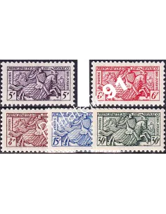 Monaco, n° 415 à 419 charnière, collection timbres Monaco