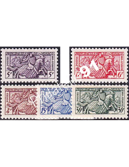 Monaco, n° 415 à 419 charnière, collection timbres Monaco