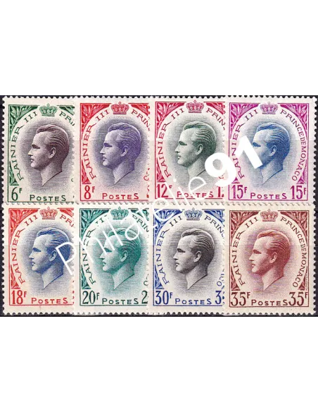 Monaco, n° 421 à 426A charnière, collection timbres Monaco
