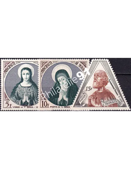 Monaco, n° 437 à 439 charnière, collection timbres Monaco