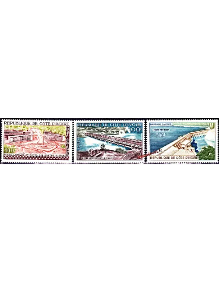 Timbres de Côte d'Ivoire - PA n° 18 à 20 - vues
