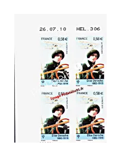 ADH. n°  485 - Elise Deroche  - coin daté