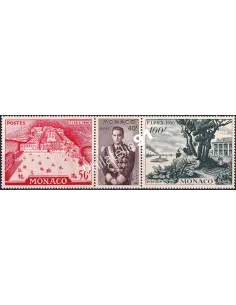 Monaco, n° 450 à 450 charnière, triptyque, collection timbres Monaco