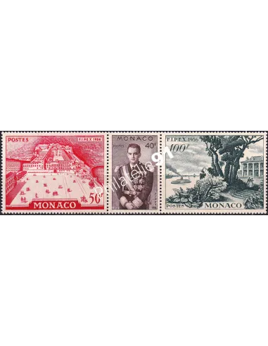 Monaco, n° 450 à 450 charnière, triptyque, collection timbres Monaco