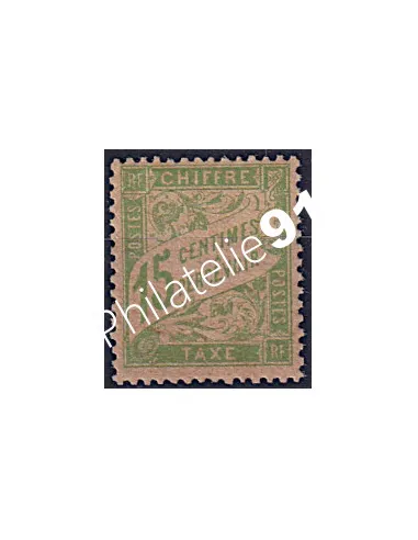 Timbre-taxe n° 30a, Papier GC, collection timbres France