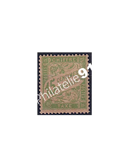 Timbre-taxe n° 30a, Papier GC, collection timbres France
