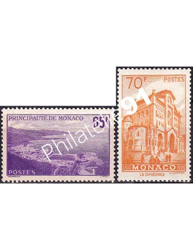 Monaco, n° 487 à 488 charnière, collection timbres Monaco