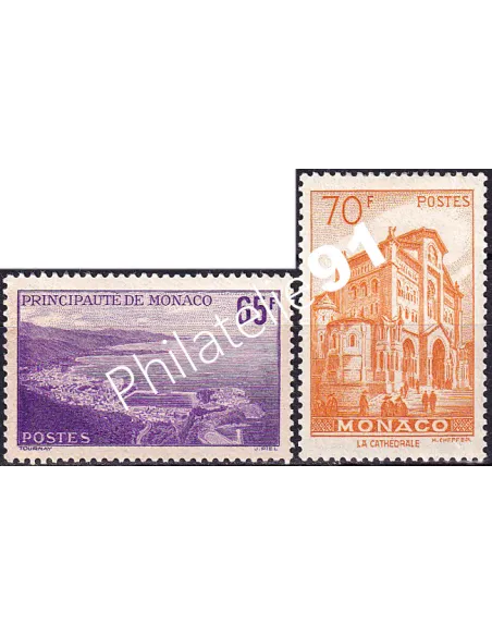 Monaco, n° 487 à 488 charnière, collection timbres Monaco