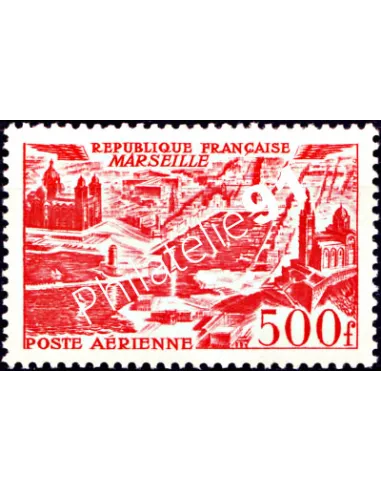 Timbre PA n° 27 - Poste Aérienne - Marseille