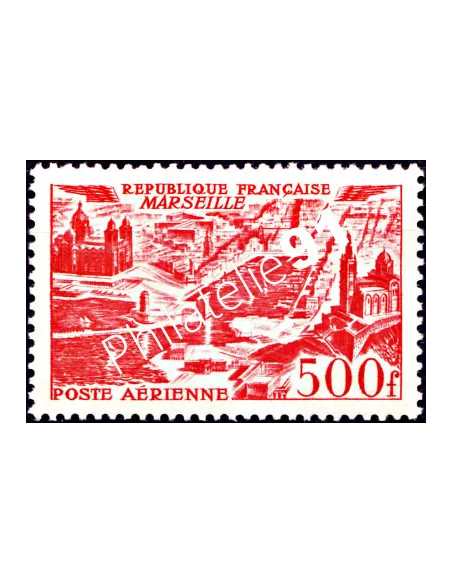 Timbre PA n° 27 - Poste Aérienne - Marseille