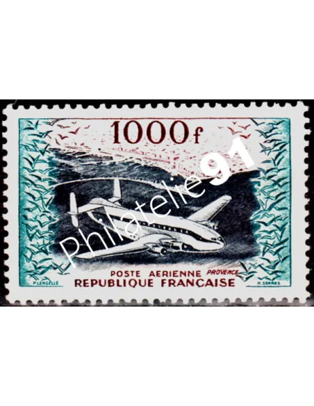 Timbre PA n° 33 - Poste Aérienne -Charnière - Prototypes - "Provence"