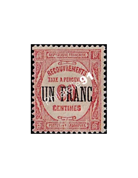 Timbre-Taxe n° 63, Timbre de recouvrement, collection timbres France