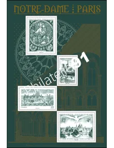n° 5440 à 5443 - Feuille 5440 - Bloc doré Notre Dame de Paris 2020 - BON PLAN