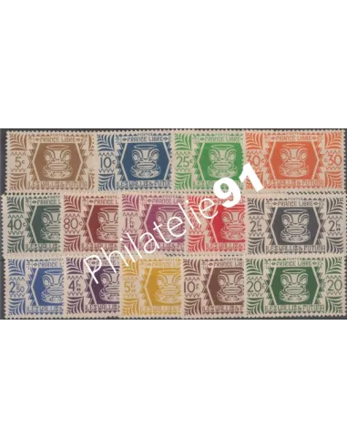 Timbres de WALLIS ET FUTUNA  n°133 à 146,Série de Londres, colonies