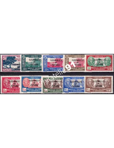 Wallis et Futuna, n° 77 à 86 neufs, collection timbres Colonies