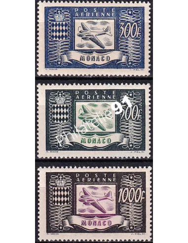 Monaco, PA n° 42 à 44 neufs, collection timbres Monaco