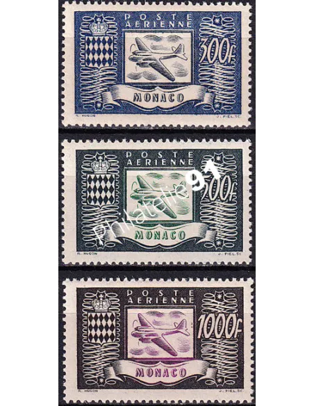 Monaco, PA n° 42 à 44 neufs, collection timbres Monaco