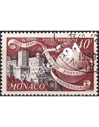 Monaco, PA n° 46 oblitéré, collection timbres Monaco