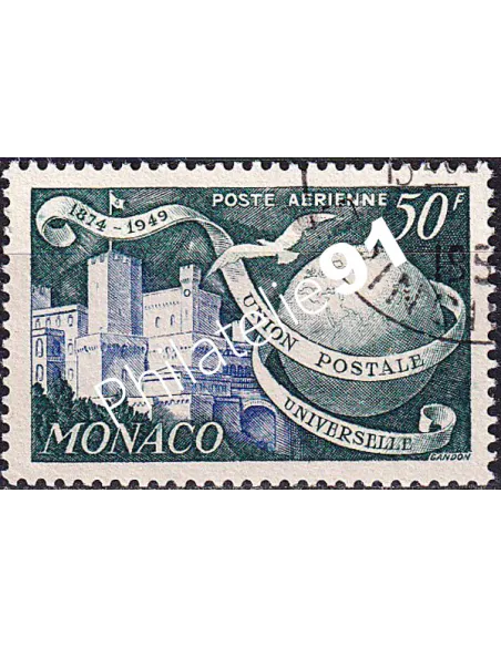 Monaco, PA n° 47 oblitéré, collection timbres Monaco