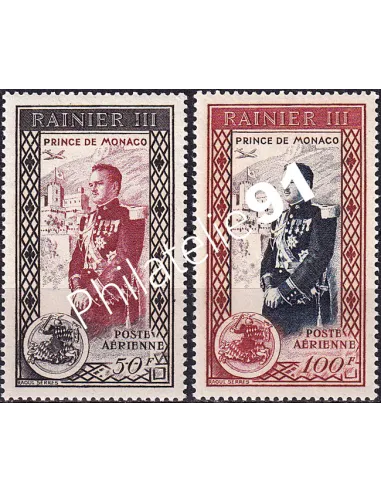 Monaco, PA n° 49 à 50 charnière, collection timbres Monaco
