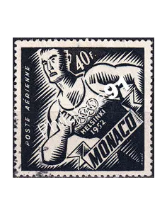 Monaco, PA n° 51 oblitéré, collection timbres Monaco