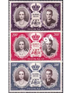 Monaco, PA n° 63 à 65 charnière, collection timbres Monaco