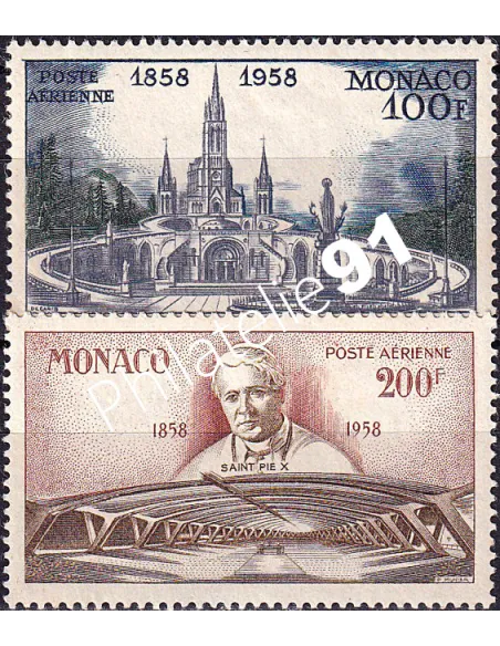 Monaco, PA n° 69 à 70 neufs, collection timbres Monaco