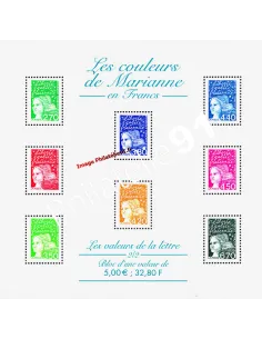 BF 42, Les couleurs de Marianne en Francs, collection timbres France