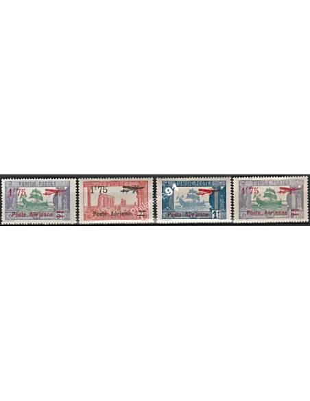 Timbre de TUNISIE PA n° 3 à 6 - Timbres des colonies françaises