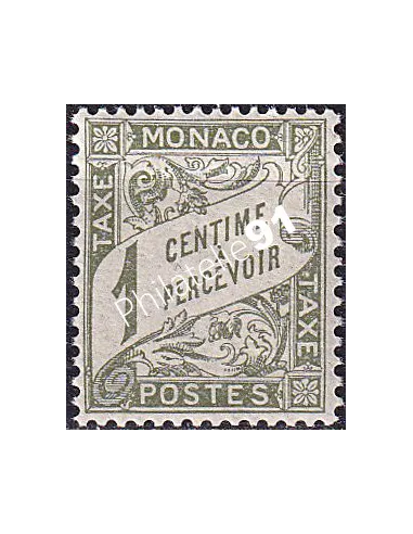Monaco, Timbre-taxe n° 1 neuf, collection timbres Monaco