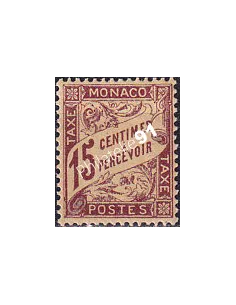 Monaco, Timbre-taxe n° 5 charnière, collection timbres Monaco