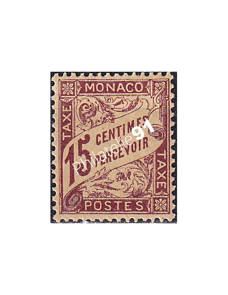 Monaco, Timbre-taxe n° 5 charnière, collection timbres Monaco