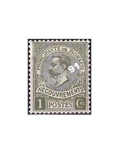 Monaco, Timbre-taxe n° 8 charnière, collection timbres Monaco