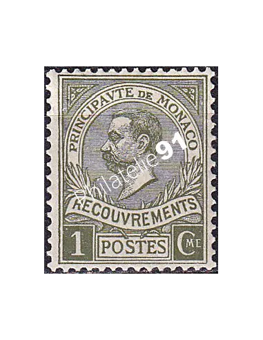 Monaco, Timbre-taxe n° 8 charnière, collection timbres Monaco