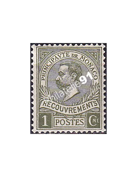 Monaco, Timbre-taxe n° 8 charnière, collection timbres Monaco