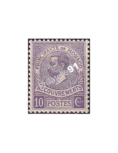 Monaco, Timbre-taxe n° 9 charnière, collection timbres Monaco