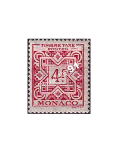Monaco, Timbre-taxe n° 35 charnière, collection timbres Monaco