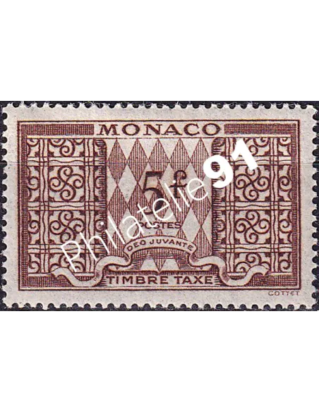 Monaco, Timbre-taxe n° 36 neuf, collection timbres Monaco