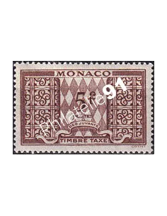 Monaco, Timbre-taxe n° 36 charnière, collection timbres Monaco