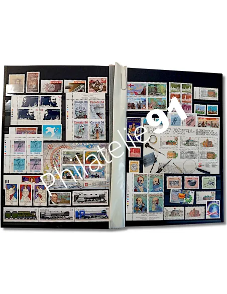 Lot de timbres du Canada, collection Lot Tous Pays