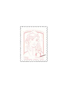 Timbre de France n° 4771 - lettre prioritaire 50 g - lilas-brun clair - Marianne et la jeunesse. Type Marianne de Ciappa et